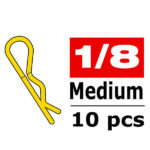 Corally Body Clips 45 Bent Me Dium Gold 10 Pcs C-35114