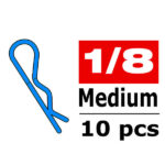 Corally Body Clips 45 Bent Me Dium Blue 10 Pcs C-35115