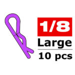 Corally Body Clips 45 Bent La Rge Purple 10 Pcs C-35123