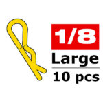 Corally Body Clips 45 Bent La Rge Gold 10 Pcs C-35124