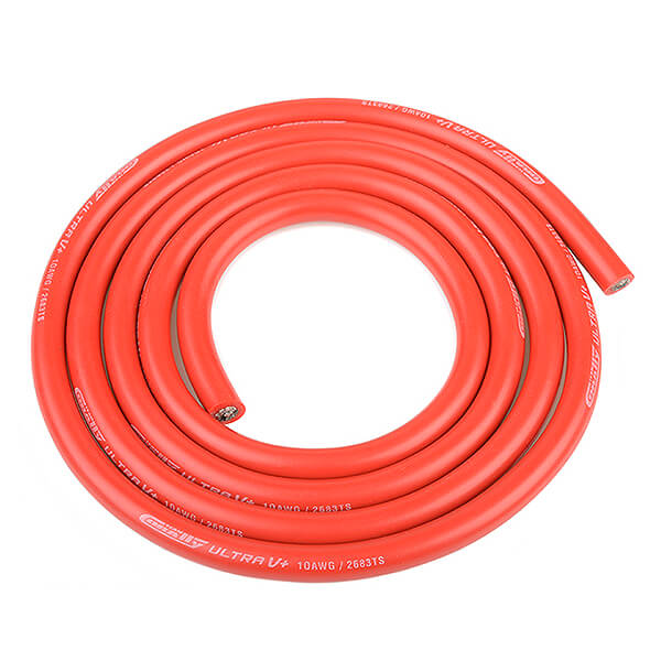 C-50105 Corally Ultra V+ Silicone Wire Super Flexible Red 10Awg 2683 C-50105 - Image 1