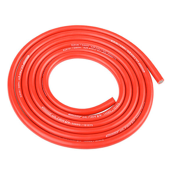 C-50120 Corally Ultra V+ Silicone Wire Super Flexible Red 14Awg 1018 C-50120 - Image 1