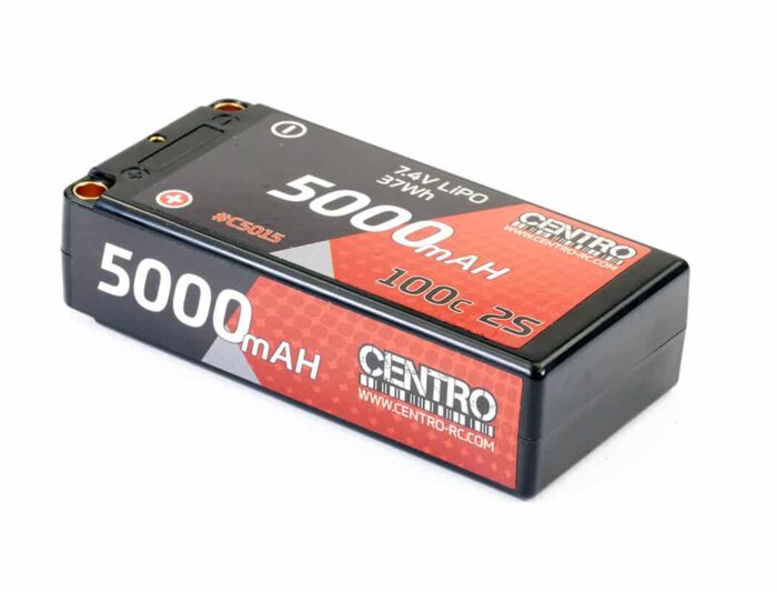 Centro 2S 5000Mah 7.4V 100C Hardcase Shorty Lipo Battery C5015 - Image 3