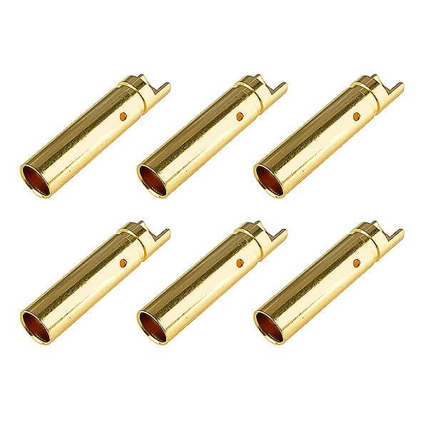 C-50162 Corally Bullit Connector 4.0mm Female Gold Plated Ultra Low C-50162 - Image 1