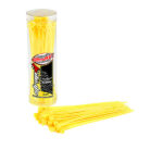 Corally Strapit Cable Tie Raps Yellow 2.5X100mm 50 Pcs C-50505