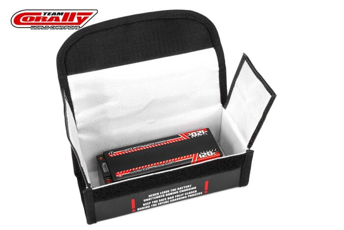Corally Lipo Safe Bag Sport Fo R 2 Pcs 2S Hard Case Batterypa C-90248 - Image 4
