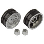 Team Associated Cr12 Wheel Set Satin Silver AS41053