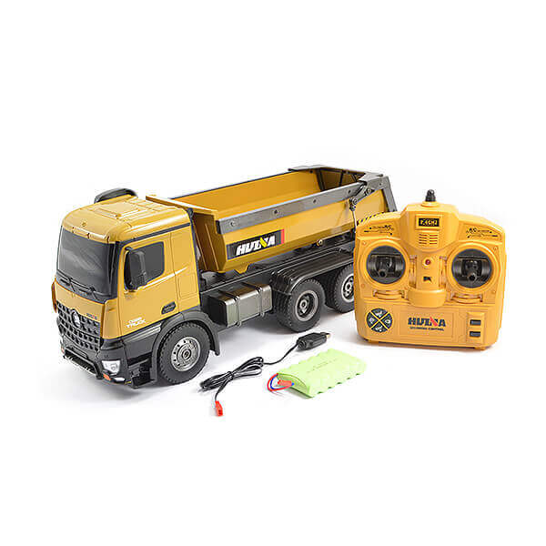 CY1573 Huina RC Tipper Dumptruck 2.4G 10Ch W/Die Cast Cab, Bucket CY1573 - Image 1