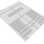 Hudy Plastic Set-Up Board Decal For 1/8, 1/10 DY108210