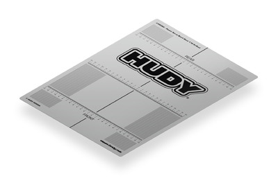 108360_piw Hudy Plastic Set-Up Board Decal 282X386mm - 1/10 Tc DY108360 - Image 1