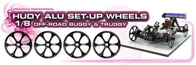108870_1_piw Hudy Alu Set-Up Wheel For 1/8 Off-Road - V2 (4) DY108870 - Image 1