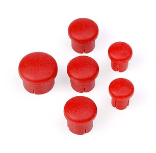 195020_1_piw Hudy Plastic Cap For Handle ( Set - 3+2+1) Red DY195020 - Image 1
