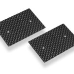 Hudy Graphite Rear Wing Side Plate 0.5mm - 1/10 Nitro (2) DY293310