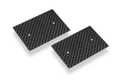 DY293310_1_piw Hudy Graphite Rear Wing Side Plate 0.5mm - 1/10 Nitro (2) DY293310 - Image 1