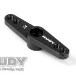 Hudy Alu Throttle Servo Horn - Hitec - Offset 2-Hole M3  - 24T DY293495