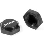 Hudy Alu Wheel Nut With Cover - Ribbed (2) DY293560