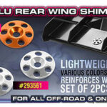 Hudy Alu Rear Wing Shim - Orange (2) DY293561-O
