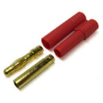 Etronix 4.0mm Gold Connector W/Housing ET0604