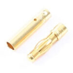 Etronix 4.0mm Female Gold Connectors (10) ET0606