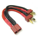 Etronix Deans 2S Battery Harness For 2 Packs In Parallel 14Awg Silico ET0708