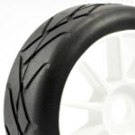 Fastrax 1/8Th Premounted Slick Tyres 'Grid Iron/10 Spoke' FAST0013