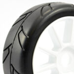 Fastrax 1/8Th Premounted Slick Tyres 'Hawk/10 Spoke' FAST0016