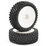 Fastrax 1/10Th Mounted Cuboid Buggy Front Tyres Dished FAST0038