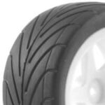 Fastrax 1/10Th Mounted Buggy Tyres Lp 'Arrow' Rear FAST0049
