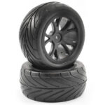 Fastrax 1/10Th Mounted Arrow Buggy Rear Tyres 10-Spoke FAST0049B