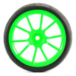 Fastrax 1/10 Street/Tread Tyre 10Sp Neon Green Wheel FAST0072G