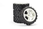 Fastrax 1/10Th Touring Wheel/ Rally Block 5-Spoke White (4) FAST0074W