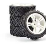 Fastrax 1/10Th Touring Wheel/ Rally Block 5-Spoke White (4) FAST0074W