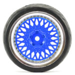 Fastrax 1/10 Street/Tread Tyre Classic Blue/Chrome Wheel FAST0098BLC