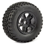 Fastrax 1:10 Sc Zigzag Mounted 5-Spoke Black (Slash Fr) (Pr) FAST1110B