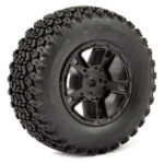 Fastrax 1:10 Sc Zigzag Mounted 5-Spoke Black (Slash Rr/Blitz) FAST1111B