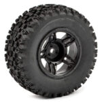 Fastrax 1:10 Sc Stinger Mtd 5-Spoke Black (Slash Rr/Blitz) FAST1116B