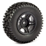 Fastrax 1:10 Sc Jigsaw Mounted 5-Spoke Black (Slash Rr/Blitz) FAST1121B