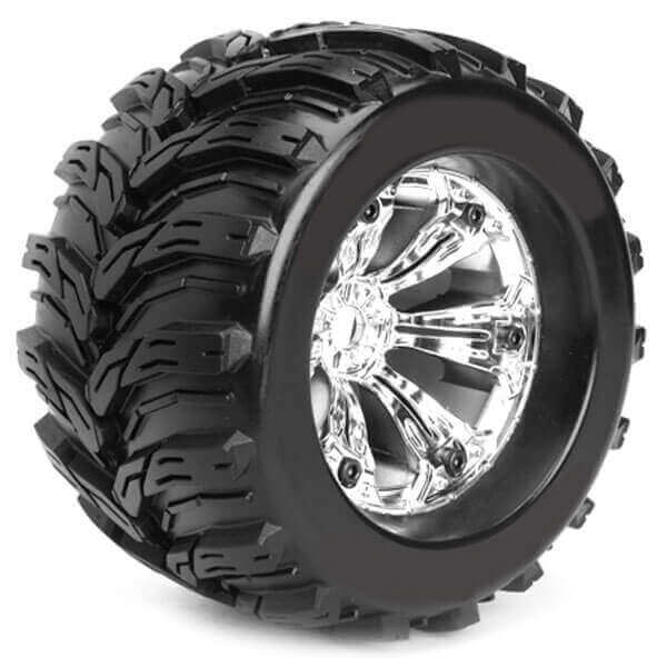 FAST1175C Fastrax 1:8 Mt Arrow Mounted 6-Spoke Chrome 1/2"Offset(Pr) FAST1175C - Image 1