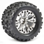 Fastrax 1:10 Mt Stinger Mount 6-Spoke Chrome 1/2 Offset (Pr) FAST1222C