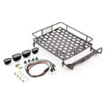 Fastrax Aluminium Luggage Rack W/Led Lamps L165mm X W112mm FAST2300BK