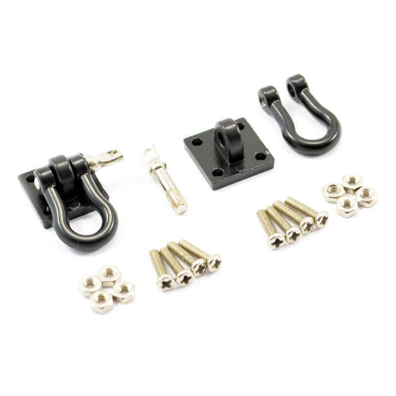 FAST2320BK Fastrax Metal Bumper Shackles & Mounting Bracket 2Pcs FAST2320BK - Image 1