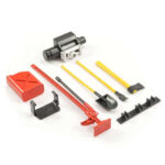 Fastrax Scale 6-Piece Tool Set Red/Yellow Painted FAST2333