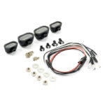 Fastrax Light Set W/Led,Lenses Wire Connector 4Pc - Rectangle FAST2340
