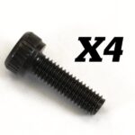 Fastrax 'Enduro' Rear Cover Screws M3 X 8mm (4) FAST3027