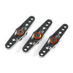 Fastrax 25T Black Aluminium Dbl Servo Horn (Savox/Futaba) FAST316B