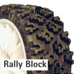 Fastrax Rally Block Tyre Set (4) W/Foam Inserts FAST372