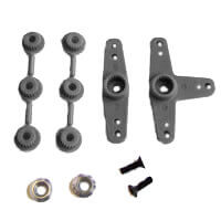 FAST445BK Fastrax Super Servo Horn 2 Black FAST445BK - Image 1