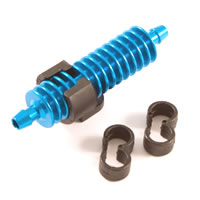 FAST897B Fastrax 1/8Th Exhaust Gas Cooler Blue W/Mounts FAST897B - Image 1