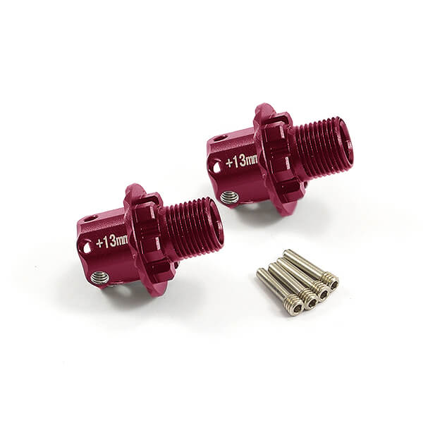 FTAR014R Fastrax Arrma Alu 13mm Hex Adaptors (Pr) - Kra/Sen/Typ FTAR014R - Image 1