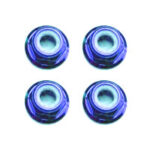 Fastrax M3 Blue Flanged Locknuts 4Pcs FTM3BF